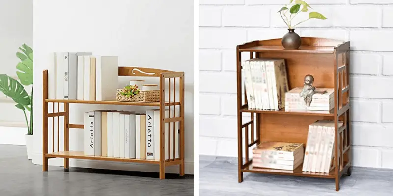 Best 2 Tier Bamboo Bookshelves