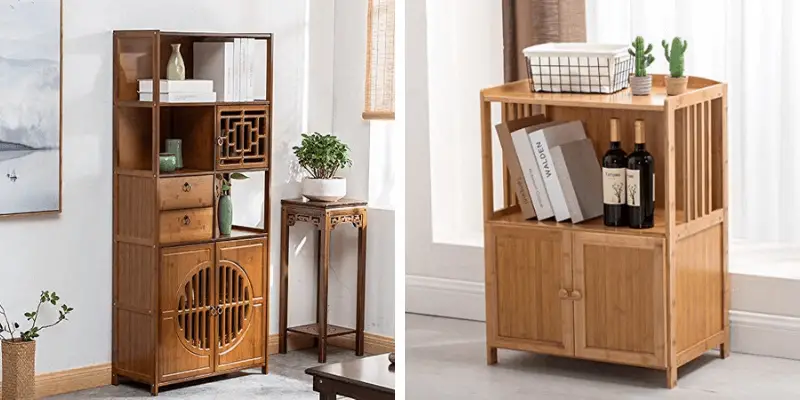 Best Bamboo Bookshelves With Doors