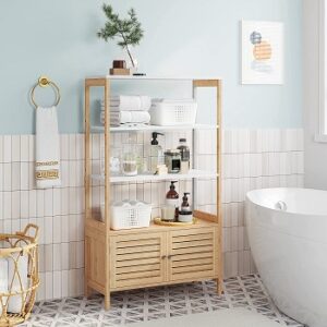 Bamboo Bathroom Shelves
