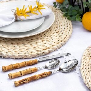 Flatware with Bamboo Handles